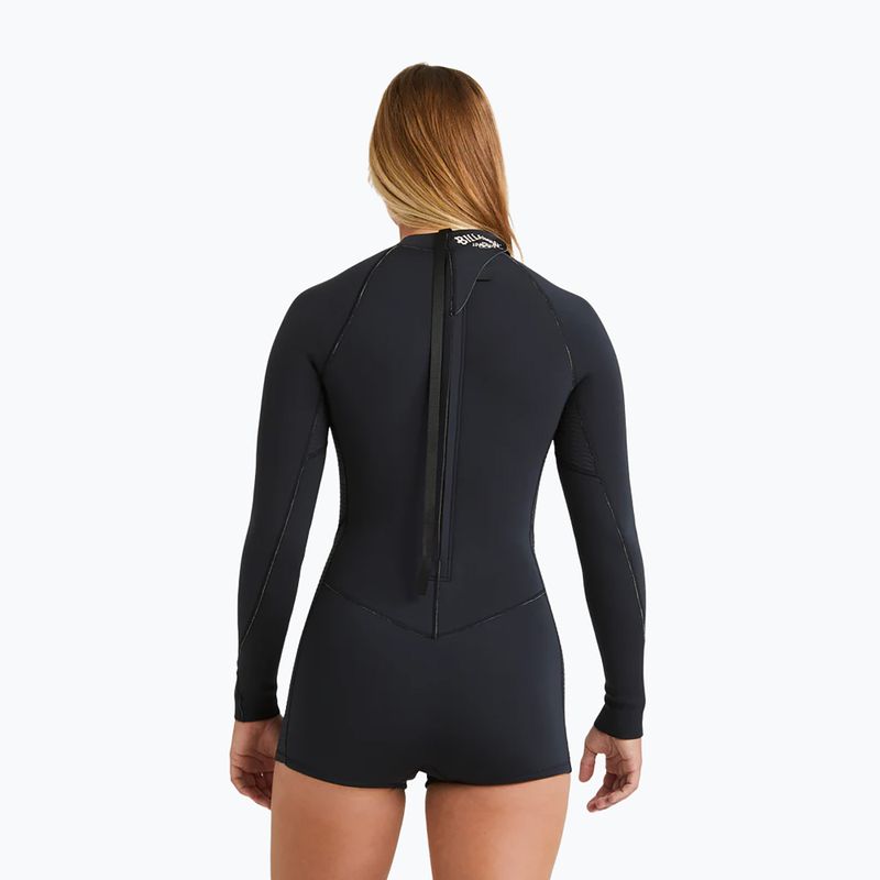 Дамски неопренов костюм за плуване  Billabong 2/2 mm Spring Fever Natural Back Zip LS Spring Wetsuit black 3