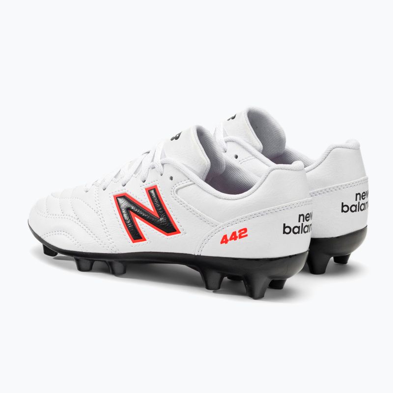 New Balance 442 V2 Academy FG детски футболни обувки бели JS43FWD2.M.035 3