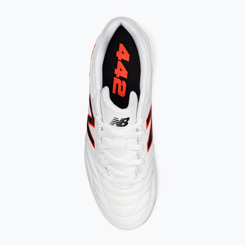 New Balance 442 V2 Academy FG детски футболни обувки бели JS43FWD2.M.035 6