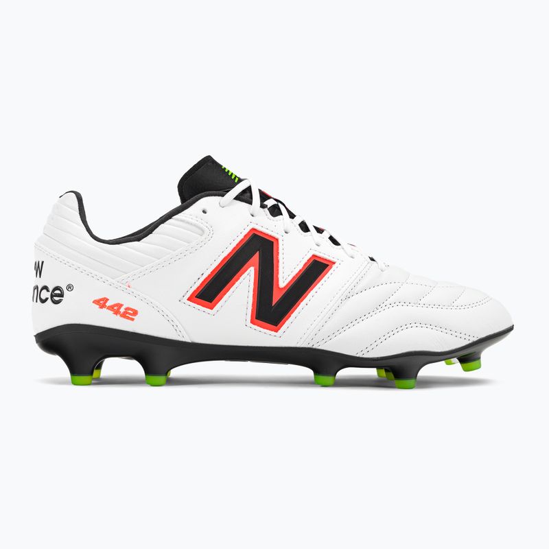 New Balance 442 V2 Pro FG мъжки футболни обувки в бяло и черно MS41FWD2.D.095 2