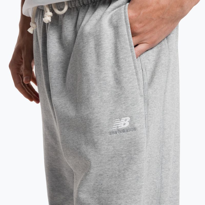 New Balance Athletics Remastered French Terry сив мъжки панталон за тренировка MP31503AG 4