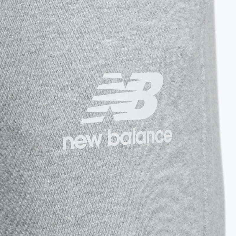 New Balance Essentials Stacked Logo French grey мъжки панталони за тренировка NBMP31539AG 7