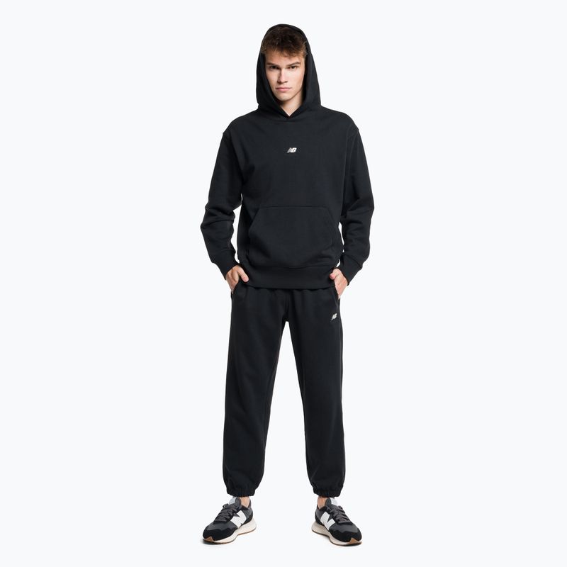 New Balance Athletics Remastered Graphic French Terry мъжки суитшърт за тренировки черен MT31502BK 2
