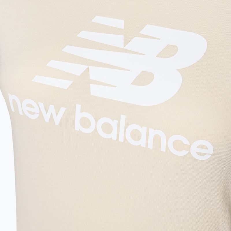 Дамски тениски New Balance Essentials Stacked Logo Co бежови NBWT31546 7