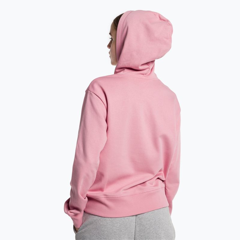 Суитшърт за тренировки за жени New Balance Essentials Stacked Logo French Terry Hoodie pink WT31533HAO 3