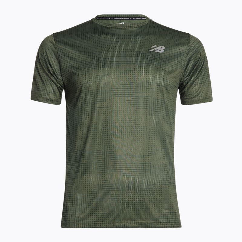 Мъжки тениски New Balance Top Printed Impact Run SS Running Shirt Green NBMT21263DON 6