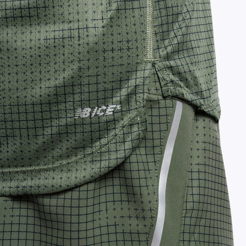 Мъжки тениски New Balance Top Printed Impact Run SS Running Shirt Green NBMT21263DON 5