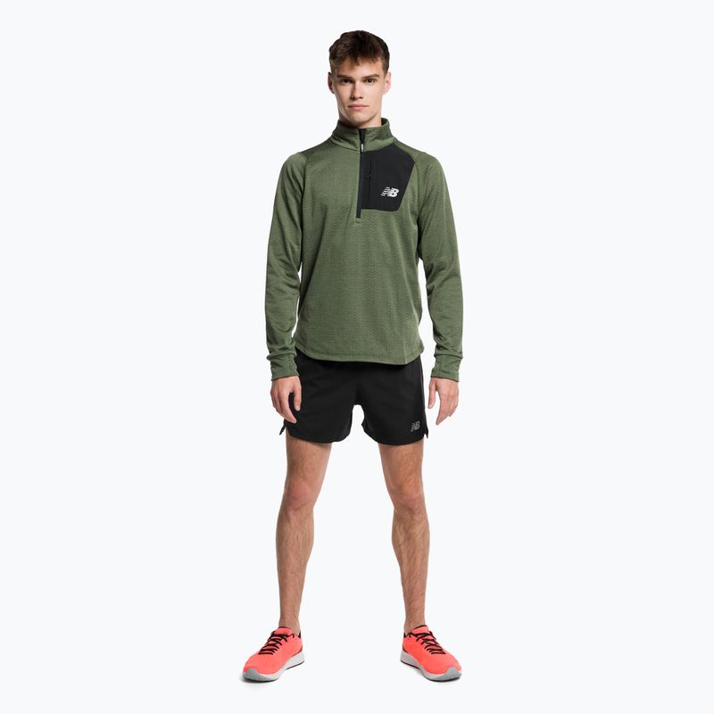 Мъжка тренировъчна тениска New Balance Top NB Heat Grid Half Zip grey NBMT23252DO1 2