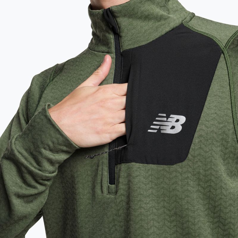 Мъжка тренировъчна тениска New Balance Top NB Heat Grid Half Zip grey NBMT23252DO1 4