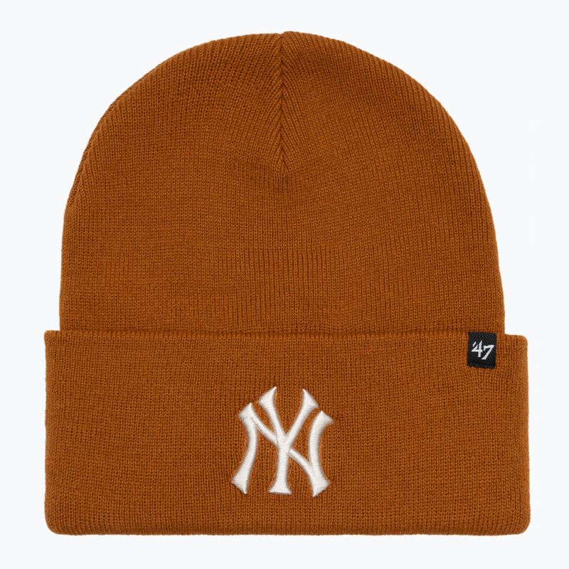 Зимна шапка 47 Brand MLB New York Yankees Haymaker burnt orange