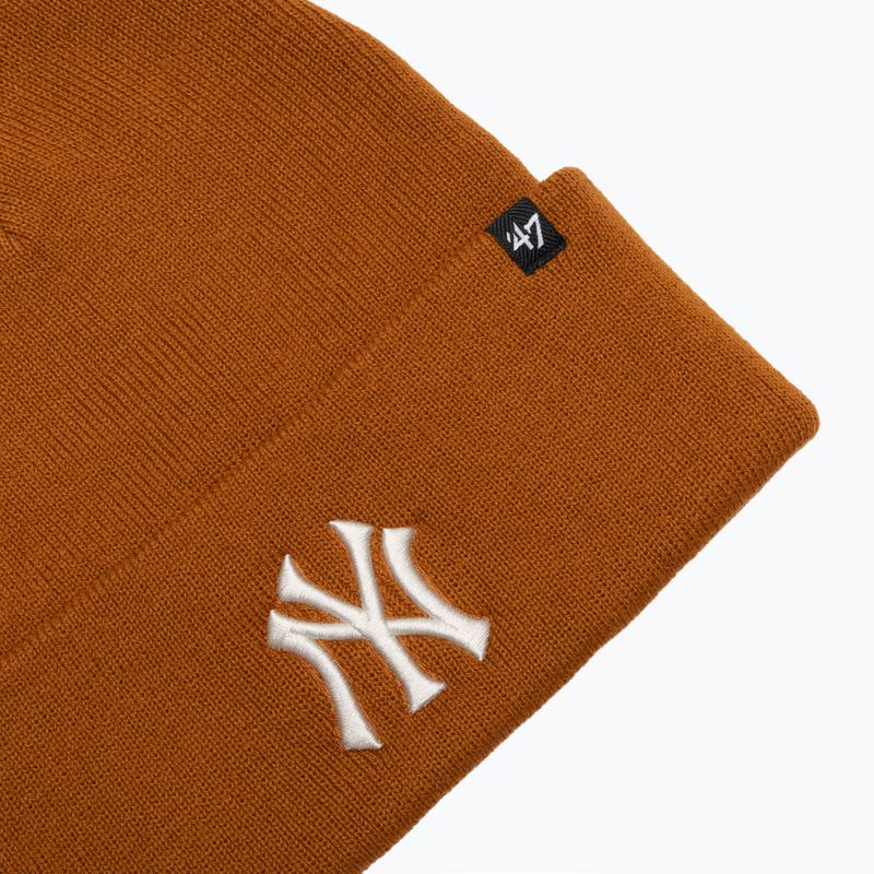 Зимна шапка 47 Brand MLB New York Yankees Haymaker burnt orange 3
