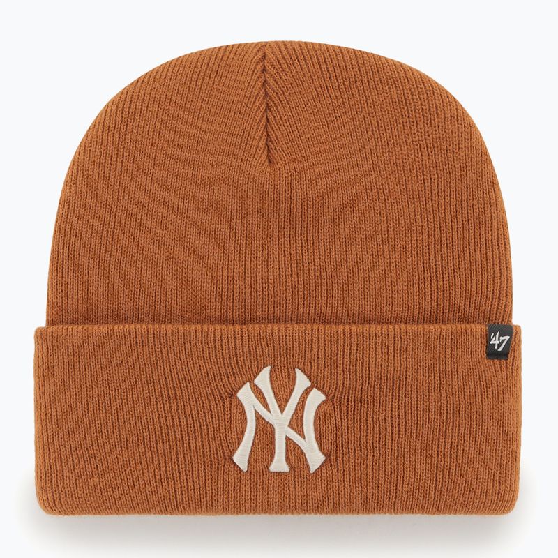 Зимна шапка 47 Brand MLB New York Yankees Haymaker burnt orange