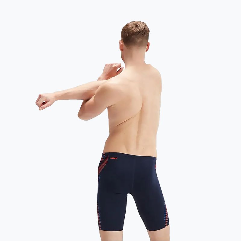 Мъжки бански Speedo Tech Panel navy/orange 9