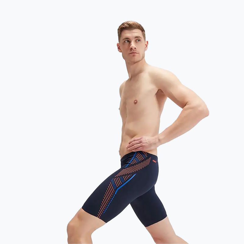 Мъжки бански Speedo Tech Panel navy/orange 10