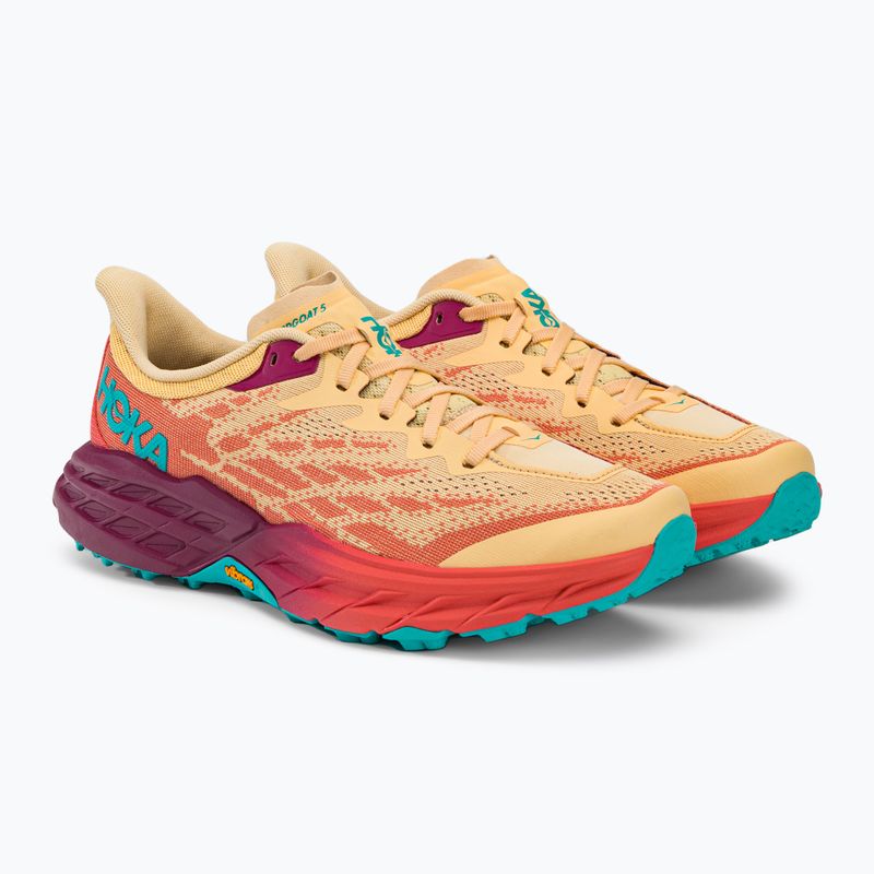 Дамски обувки за бягане HOKA Speedgoat 5 impala/flame 1123158-IFLM 4