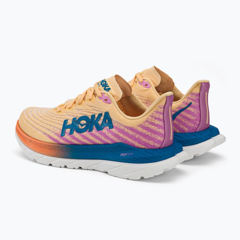 Дамски обувки за бягане HOKA Mach 5 orange-purple 1127894-ICYC 4