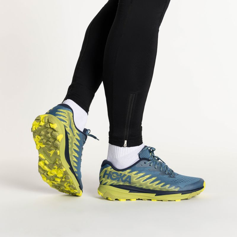 Мъжки обувки за бягане HOKA Torrent 3 bluesteel/dark citron 2