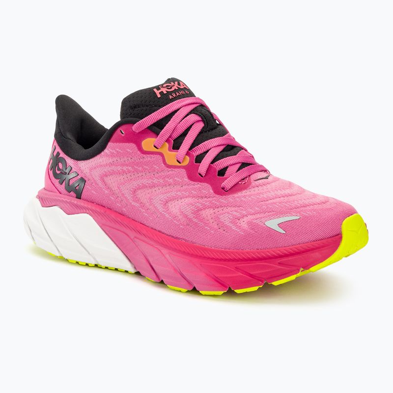 Дамски обувки за бягане HOKA Arahi 6 strawberry/black