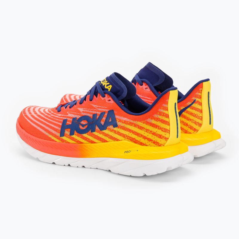 HOKA Mach 5 flame/dandelion мъжки обувки за бягане 4
