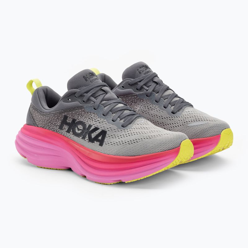 Дамски обувки за бягане HOKA Bondi 8 castlerock/strawberry 4