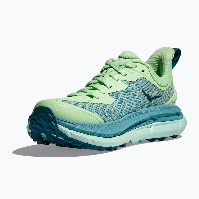 Дамски обувки за бягане HOKA Mafate Speed 4 lime glow/ocean mist 17