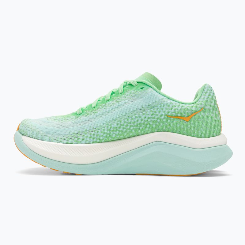 Дамски обувки за бягане HOKA Mach X lime glow/sunlit ocean 10