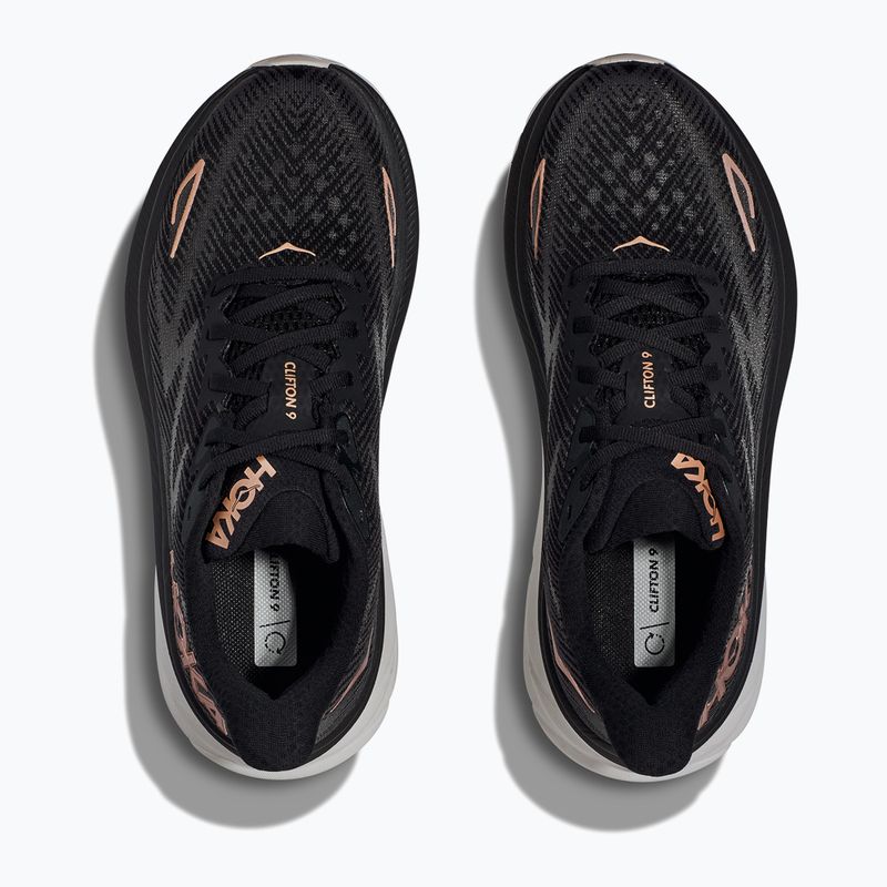 Дамски обувки за бягане HOKA Clifton 9 black/rose gold 15