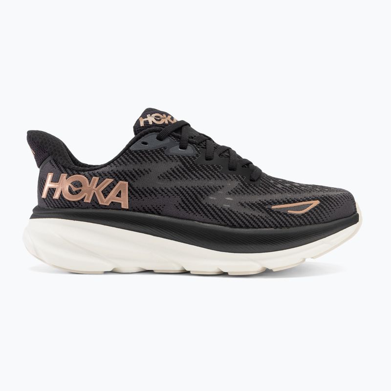 Дамски обувки за бягане HOKA Clifton 9 black/rose gold 2