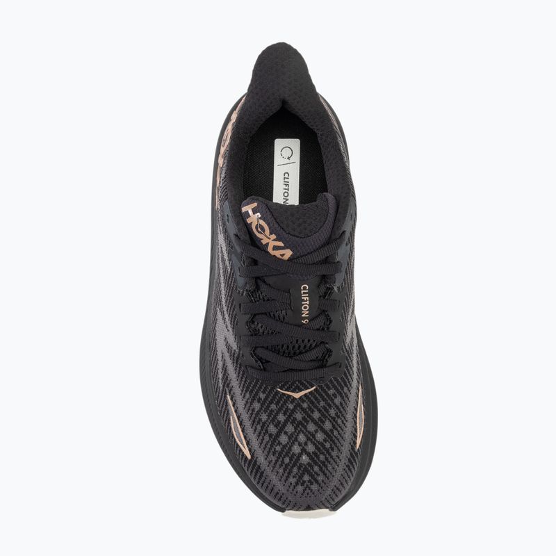 Дамски обувки за бягане HOKA Clifton 9 black/rose gold 5