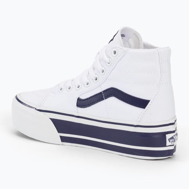 Обувки Vans UA SK8-Hi Tapered Stackform Sport Stripes navy true/white 3