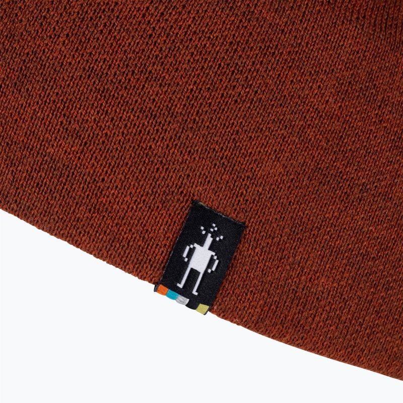 Зимна шапка Smartwool The Lid пекан кафяв венец 3