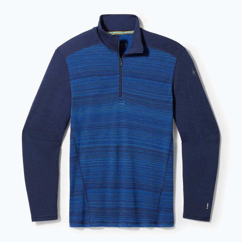 Мъжка термоактивна блуза Smartwool Merino 250 Baselayer 1/4 Zip Boxed deep navy color shift 3