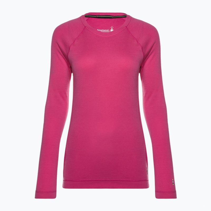 Дамска термо тениска Smartwool Merino 250 Baselayer Crew boxed power pink 3
