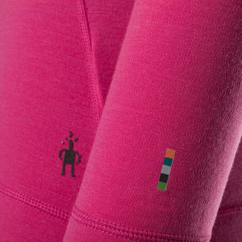 Дамска термо тениска Smartwool Merino 250 Baselayer Crew boxed power pink 5