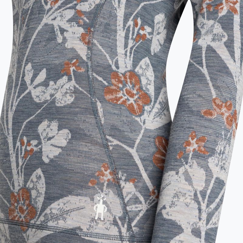 Дамска термоактивна блуза Smartwool Merino 250 Baselayer Crew Boxed winter sky floral 6