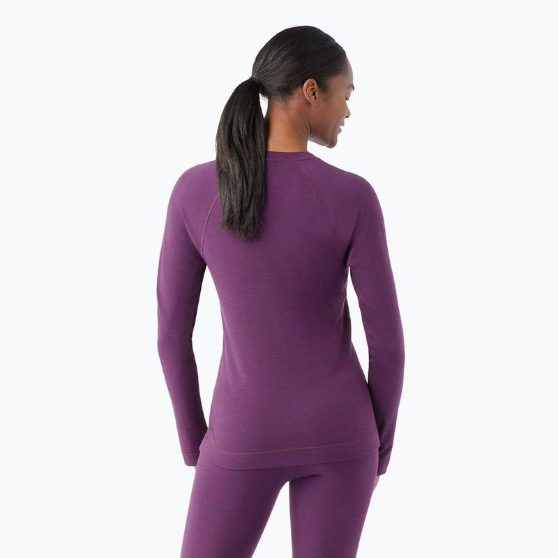 Дамска термоактивна блуза Smartwool Merino 250 Baselayer Crew Boxed purple iris heather 2