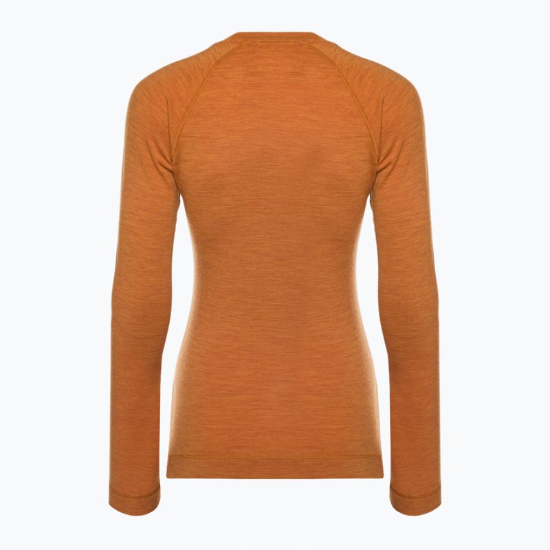 Дамска термоактивна блуза Smartwool Merino 250 Baselayer Crew Boxed marmalade heather 4