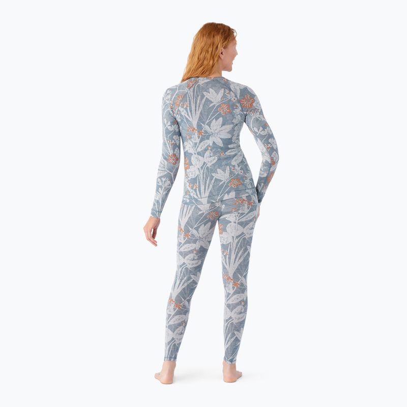 Дамска термоактивна блуза Smartwool Merino 250 Baselayer Crew Boxed winter sky floral 2