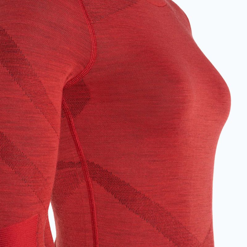 Дамска термоактивна блуза Smartwool Intraknit Thermal Merino Baselayer Crew scarlet/black 3