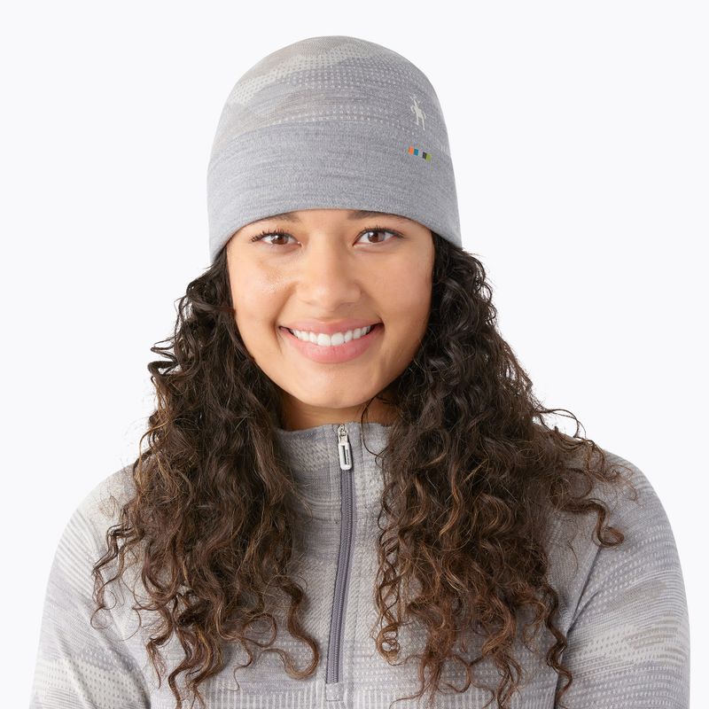 Smartwool Merino Reversible Cuffed светлосива шапка Mountain Scape 8