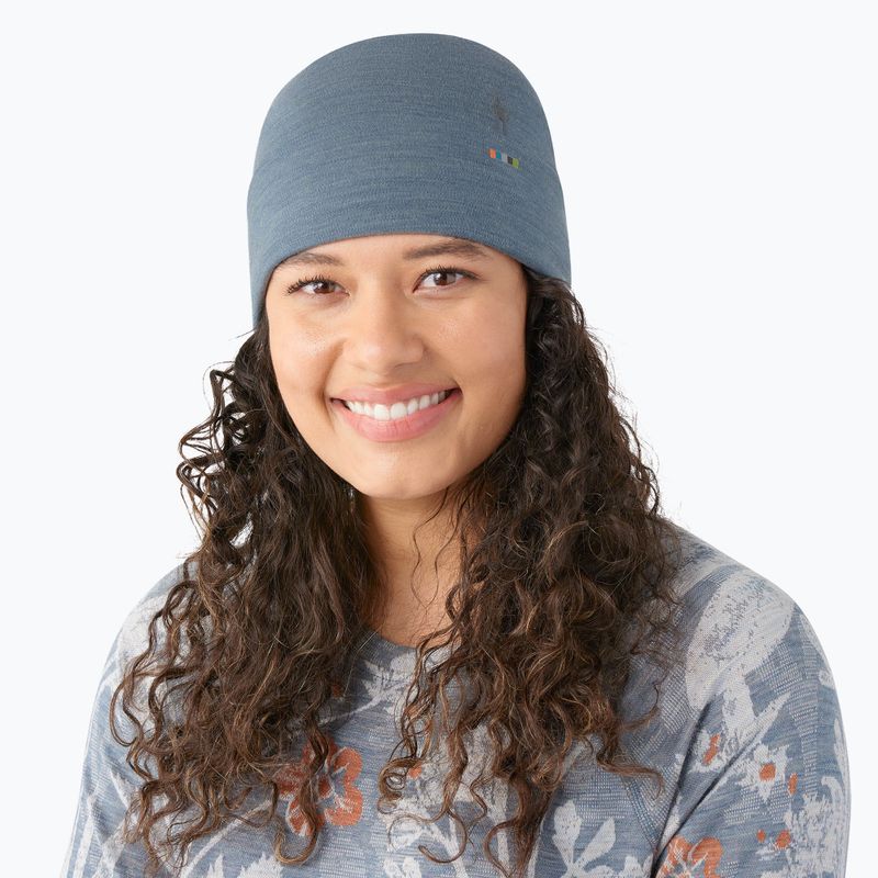 Smartwool Merino Reversible Cuffed pewter blue heather cap 2