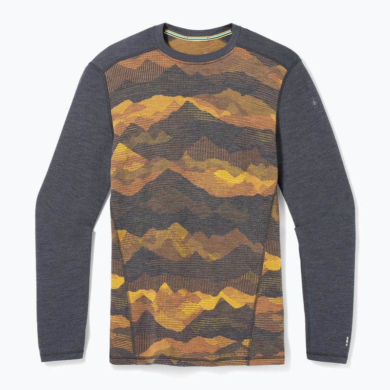 Мъжка термоактивна блуза Smartwool Merino 250 Baselayer Crew Boxed charcoal mtn scape 6