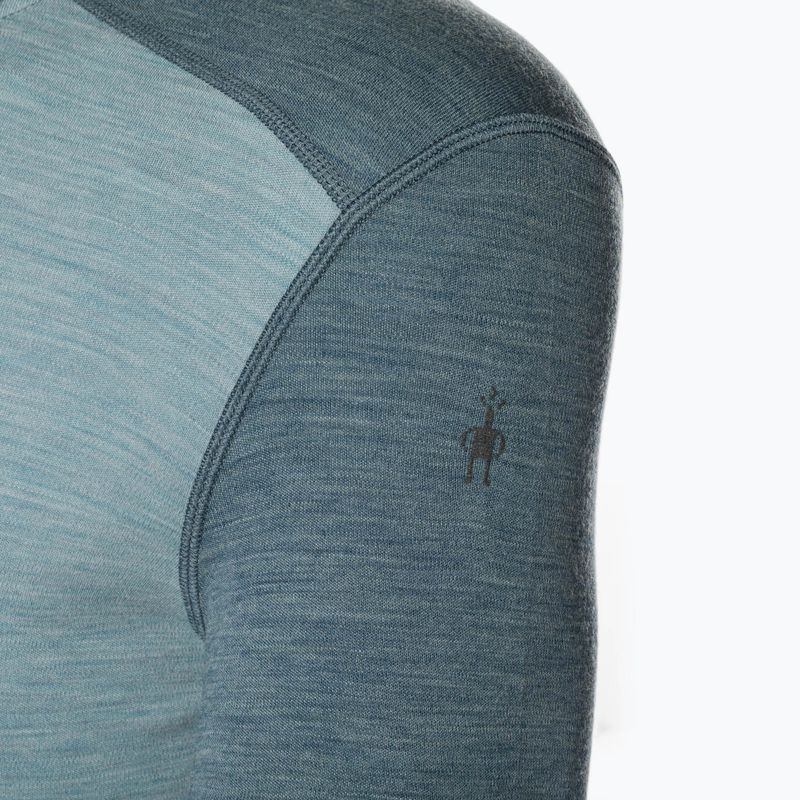 Мъжка термоактивна блуза Smartwool Merino 250 Baselayer Crew Boxed pewter blue-lead 5