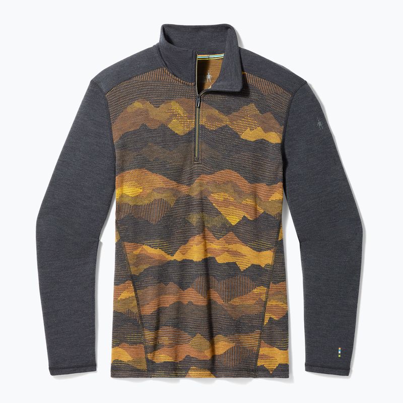 Мъжки термобельо Smartwool Merino 250 Baselayer 1/4 Zip boxed thermal longsleeve charcoal mtn scape 3