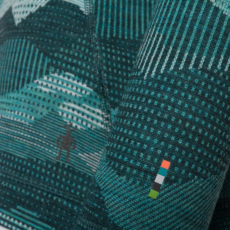 Дамска термоактивна блуза Smartwool Merino 250 Baselayer Crew Boxed twilight blue mtn scape 5