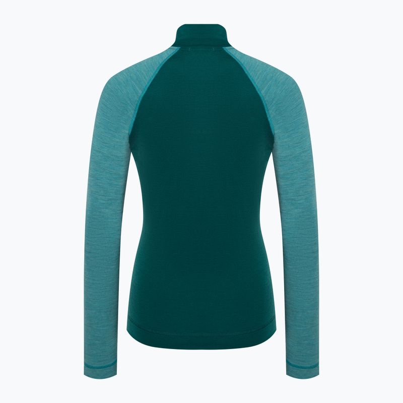 Дамска термоактивна блуза Smartwool Classic Thermal Merino Baselayer 1/4 Zip Boxed emerald 4