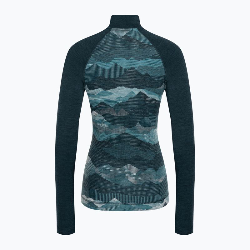 Дамски термобельо Smartwool Classic Thermal Merino Baselayer 1/4 Boxed термобельо с дълъг ръкав twilight blue 4