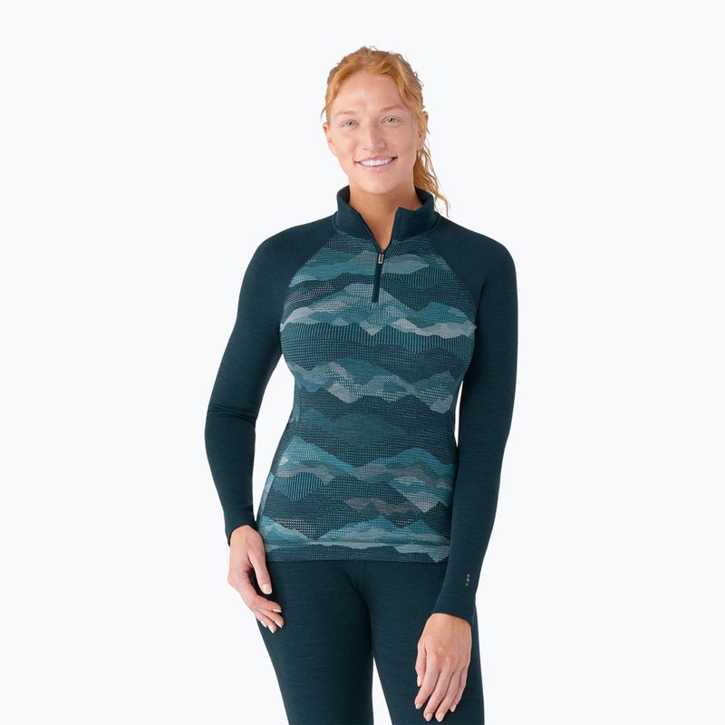 Дамски термобельо Smartwool Classic Thermal Merino Baselayer 1/4 Boxed термобельо с дълъг ръкав twilight blue