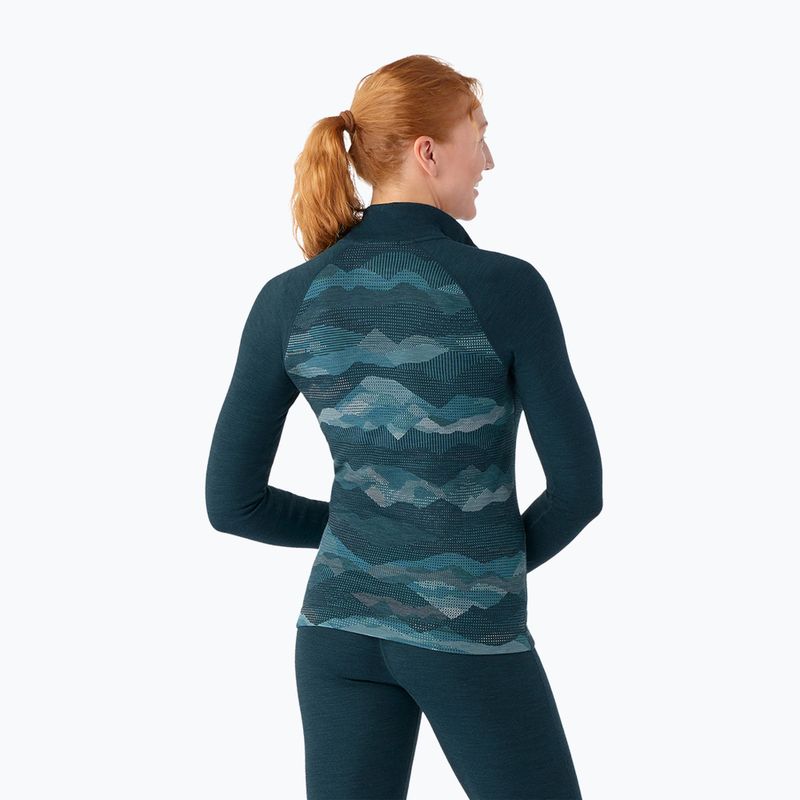 Дамска термоактивна блуза Smartwool Classic Thermal Merino Baselayer 1/4 Zip Boxed twilight 2