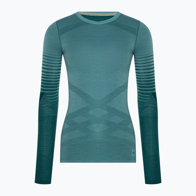Дамска термоактивна блуза Smartwool Intraknit Thermal Merino Baselayer Pattern Crew cascade 3